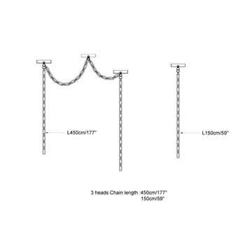 Figure Spanish Chain Alabaster Chandelier — Dimension drawings 6