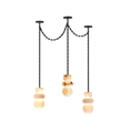 Load image into Gallery viewer, Orba Chain Alabaster Chandelier