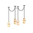 Load image into Gallery viewer, Orba Chain Alabaster Chandelier