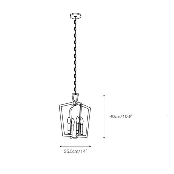 Abbotswell Chandelier – detail 4 — Dimension drawings 1