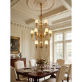 Load image into Gallery viewer, Abrahamson Shaded Tiered Chandelier
