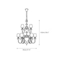 Load image into Gallery viewer, Abrahamson Shaded Tiered Chandelier