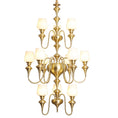 Load image into Gallery viewer, Abrahamson Shaded Tiered Chandelier