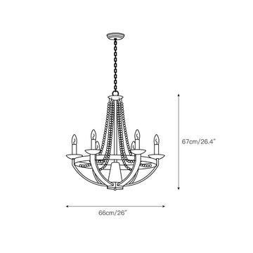 Adan Chandelier – detail 3 — Dimension drawings 1