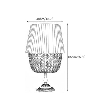 Adelia Crystal Table Lamp – detail 3 — Dimension drawings 1