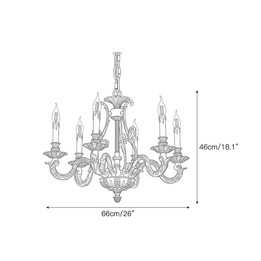 Lampadario Impero Malmaison — Dimension drawings 1