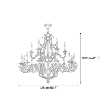 Malmaison Empire Chandelier — Dimension drawings 4