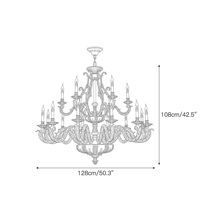 Lampadario Impero Malmaison — Dimension drawings 4
