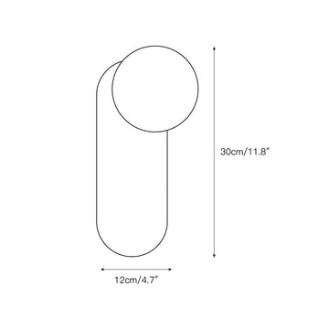 Adrion Alabaster Wall Lamp – detail 3 — Dimension drawings 1