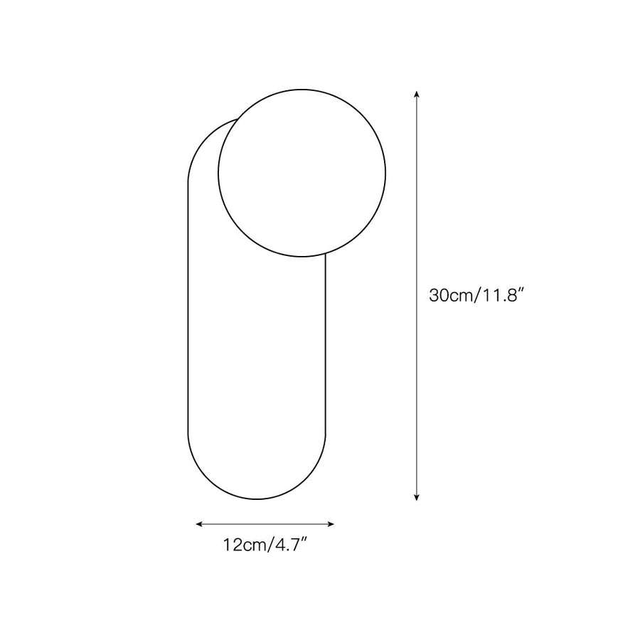 Adrion Alabaster Wall Lamp – detail 3 — Dimension drawings 1