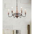 Load image into Gallery viewer, Afralia Wooden Chandelier