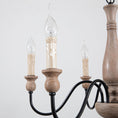 Load image into Gallery viewer, Afralia Wooden Chandelier