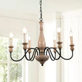 Load image into Gallery viewer, Afralia Wooden Chandelier