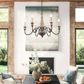 Load image into Gallery viewer, Afralia Wooden Chandelier