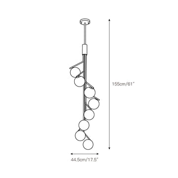 Ageet Pendant Light – detail 4 — Dimension drawings 2