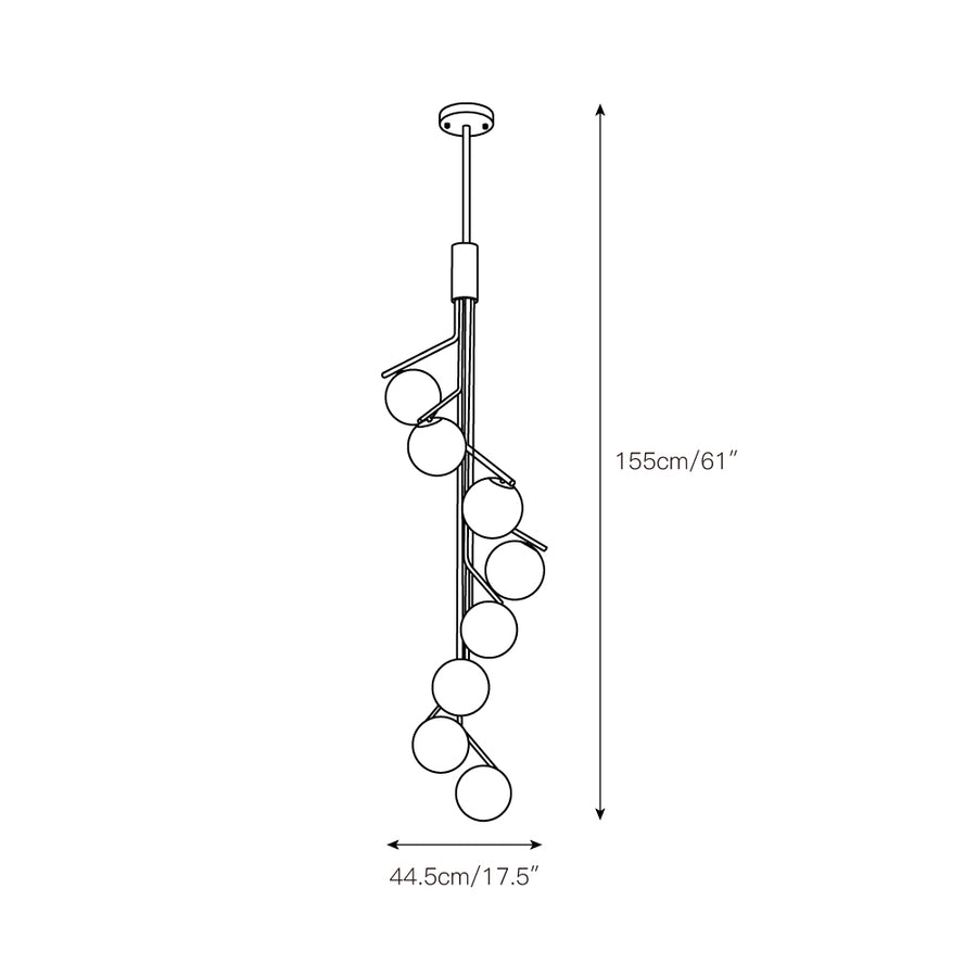 Ageet Pendant Light – detail 4 — Dimension drawings 2