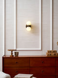 Load image into Gallery viewer, Dual Globe Alabaster Wall Lamp