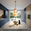 Load image into Gallery viewer, Alabaster Totem Pendant Lamp