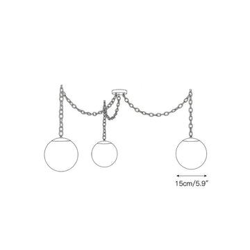 Alabaster Swag Pendant Lamp – detail 5 — Dimension drawings 3