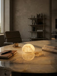 Load image into Gallery viewer, Alabaster Petite Portable Lamp (Built-in Battery)