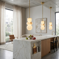 Load image into Gallery viewer, Alabaster Totem Pendant Lamp