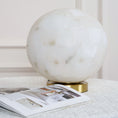 Load image into Gallery viewer, Alabaster Ball Table Lamp