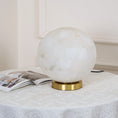Load image into Gallery viewer, Alabaster Ball Table Lamp