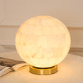Load image into Gallery viewer, Alabaster Ball Table Lamp