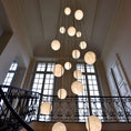 Load image into Gallery viewer, Alabaster Balls Cluster Chandelier