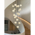 Load image into Gallery viewer, Alabaster Balls Cluster Chandelier