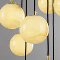 Load image into Gallery viewer, Alabaster Balls Cluster Chandelier