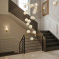 Load image into Gallery viewer, Alabaster Balls Cluster Chandelier