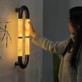 Load image into Gallery viewer, Alabaster Banded KoKo Sconce