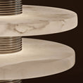 Load image into Gallery viewer, Alabaster Comet Table Lamp