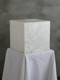 Load image into Gallery viewer, Alabaster Cubic Table Lamp