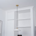 Load image into Gallery viewer, Alabaster Dome Pendant Light
