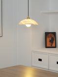 Load image into Gallery viewer, Alabaster Dome Pendant Light