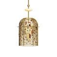 Load image into Gallery viewer, Alabaster Embroidered Pendant Lamp
