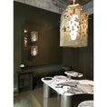 Load image into Gallery viewer, Alabaster Embroidered Pendant Lamp