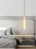 Load image into Gallery viewer, Alabaster Flute Pendant Light