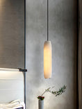 Load image into Gallery viewer, Alabaster Flute Pendant Light