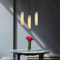 Load image into Gallery viewer, Alabaster Flute Pendant Light