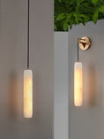 Load image into Gallery viewer, Alabaster Flute Wall Lamp