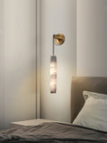 Load image into Gallery viewer, Alabaster Flute Wall Lamp