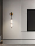 Load image into Gallery viewer, Alabaster Flute Wall Lamp