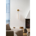Load image into Gallery viewer, Alabaster Flute Wall Lamp