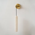 Load image into Gallery viewer, Alabaster Flute Wall Lamp