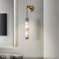 Load image into Gallery viewer, Alabaster Flute Wall Lamp