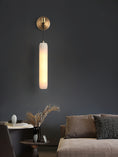 Load image into Gallery viewer, Alabaster Flute Wall Lamp