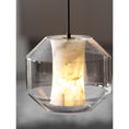 Load image into Gallery viewer, Glass Alabaster Pendant Lamp